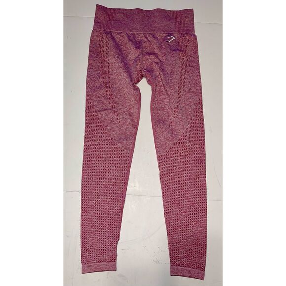 Women's Gymshark Vital 2.0 Seamless Leggings Workout Pants Size M Medium Pink - Picture 1 of 4